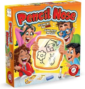 Bekijk leuke cadeautip : Piatnik Pencil Nose: teken met de neus, bloem, huis en haas